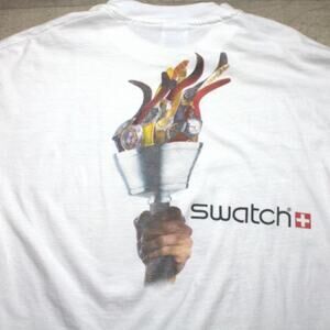 Vintage 1996 Swatch Olympic T-Shirt Team USA Atlanta Games Graphic Size Large